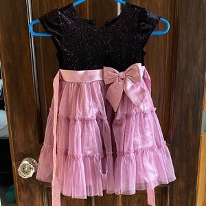 Jona Michelle Black and Pink Sparkle Dress